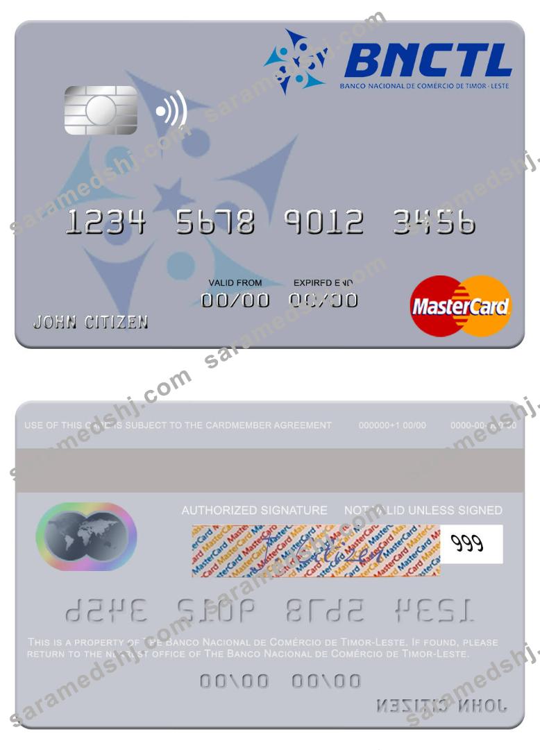 Timor-Leste Banco Nacional de Comércio de Timor-Leste mastercard